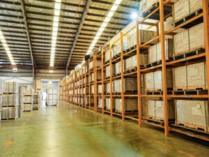 finished goods warehouse – loading area 1 compressor