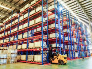 finished goods warehouse – loading area 2 compressor